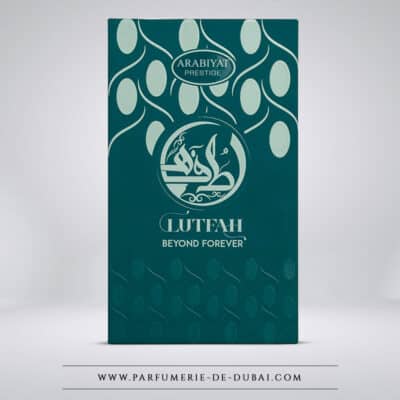 Caixa Lutfah Beyond Forever – Eau de parfum uniseks (frasco verde/azul 80 ml) – Arabiyat Prestige