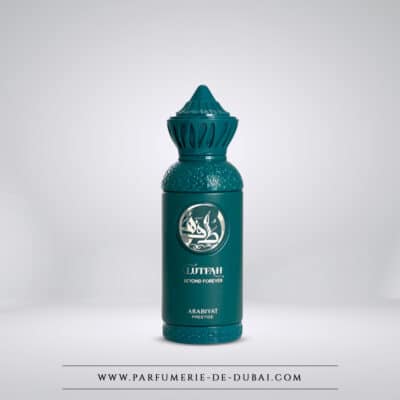 Lutfah Beyond Forever – Eau de parfum unissex (frasco verde/azul 80 ml) – Arabiyat Prestige