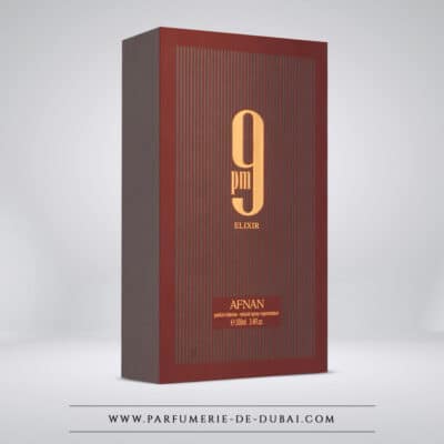 box 9pm Elixir - Extrato misto de fragrância (frasco castanho 100 ml) - Afnan Perfumes