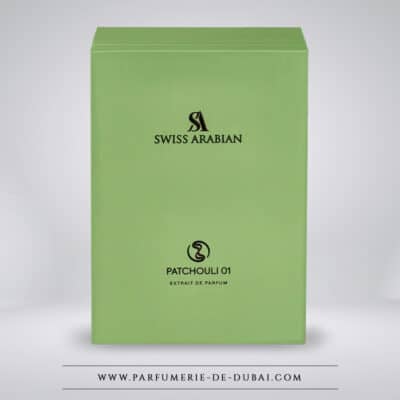 Patchouli 01 box - Estratto di profumo misto (flacone verde 50 ml) - Swiss Arabian
