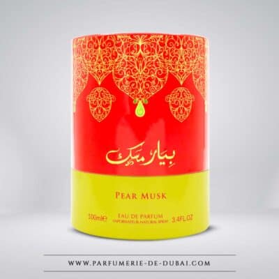 Cofanetto Pear Musk - Eau de parfum mixte (flacone giallo-rosso da 100 ml) - Arabiyat Prestige