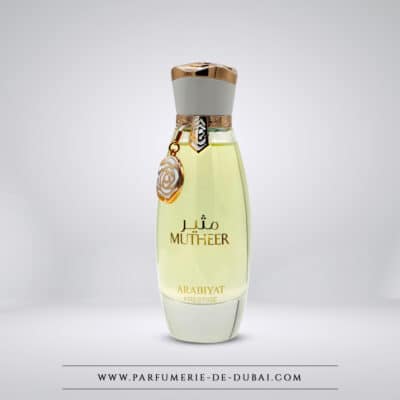 Mutheer - Eau de parfum per donna (flacone trasparente da 100 ml) - Arabiyat Prestige