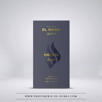 Estuche Halima - Eau de parfum para mujer (frasco negro dorado 65 ml) - Maison El Nabil