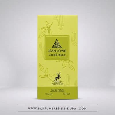 box Jean Lowe Verdé Aura - Eau de parfum mixte (green bottle 100 ml) - Maison Alhambra