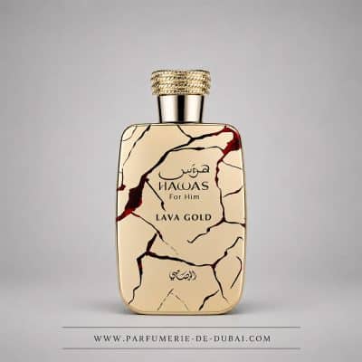 Hawas Lava Gold for Him - Eau de parfum para homem (frasco dourado 100 ml) - Rasasi