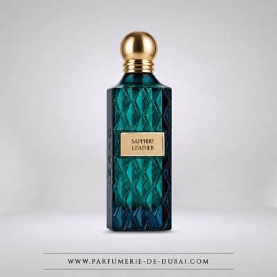 Sapphire Leather - Eau de parfum de niche mixte (frasco azul 150 ml) - Ibrahim Al Qurashi (IBRAQ)