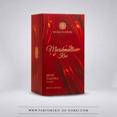 boite Musc tahara aromatisé marshmallow kiss – Flacon 12 ml – Dubaï Flower