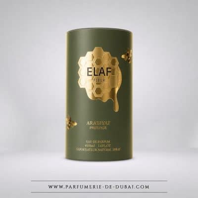 boite Elaf Fleur – Eau de parfum mixte (flacon vert 100 ml) – Arabiyat Prestige