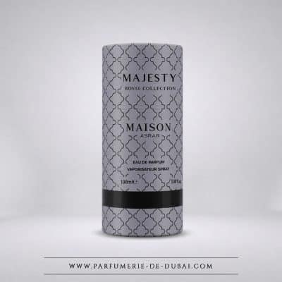 Caixa Majesty (Royal Collection) – Água de perfume unissexo (frasco cinzento antracite de 100 ml) – Maison Asrar