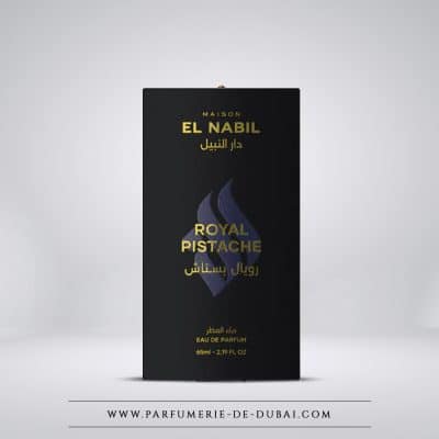 Box Royal Pistache - Eau de Parfum Unisex (schwarzgoldener Flakon 65 ml) - Maison El Nabil