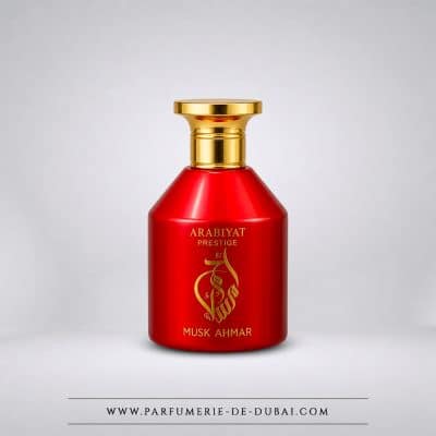 Musk Ahmar – Eau de Parfum für Damen und Herren (roter Flakon, 80 ml) – Arabiyat Prestige