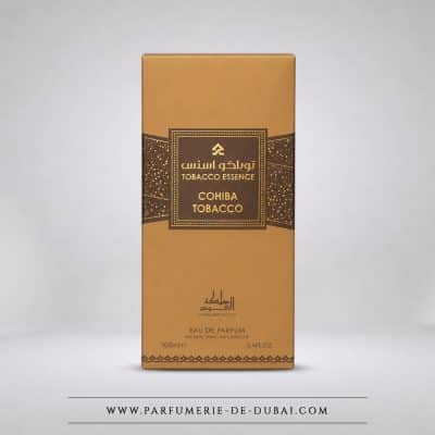 Caixa Cohiba Tobacco – Água de perfume unissexo (frasco castanho de 100 ml) – Mamlakat al oud