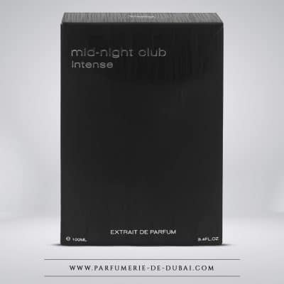 boite Mid-Night Club Intense – Extrait de parfum mixte (flacon noir 100 ml) – Loui Martin