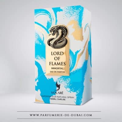 Caja Immortal (Lord of Flames) – Eau de parfum unisex (frasco azul de 100 ml) – Volaré