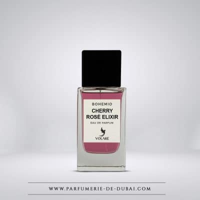 Bohemio Cherry Rosé Elixir – Agua de perfume unisex (frasco transparente de 100 ml) – Volaré