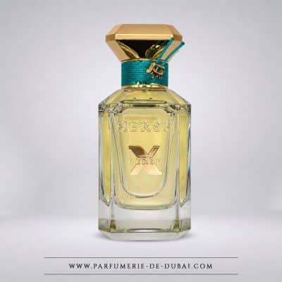 Hersh X – Água de perfume unissexo (frasco dourado de 100 ml) – Alezz Oud