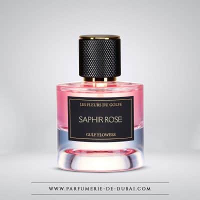 Saphir Rose – Extracto de perfume unisex (frasco transparente de 50 ml) – Les Fleurs du Golfe