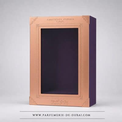 Caja Badee Al Oud Amethyst Fusion - Agua de perfume unisex (frasco morado de 100 ml) - Lattafa