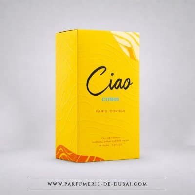Pudełko Ciao Citrus – woda perfumowana dla kobiet i mężczyzn (żółty flakon) – Paris Corner