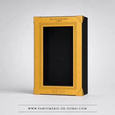 Badee Al Oud Black Exposed doboz – Unisex parfüm (100 ml-es fekete üveg) – Lattafa