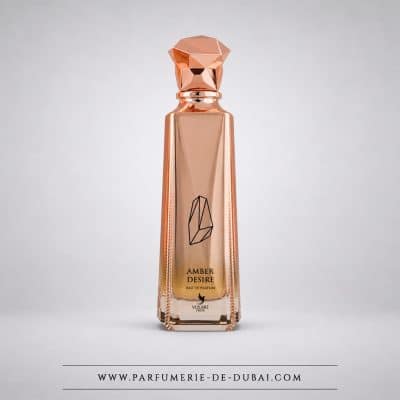Amber Desire – Eau de parfum unisex (flacone rosa dorato da 100 ml) – Volaré Privé