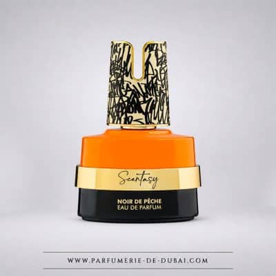 Scentasy Noir de Pêche – Woda perfumowana unisex (czarno-pomarańczowe opakowanie 100 ml) – Armaf