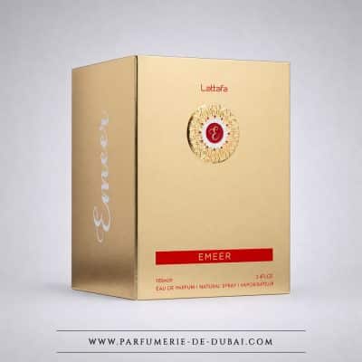 Emeer doboz – Unisex parfümvíz (100 ml-es arany színű üveg) – Lattafa