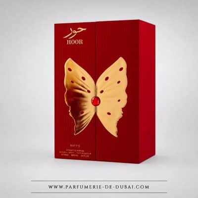 boite Hoor – Extrait de parfum féminin (flacon rouge doré 100 ml) – Riiffs