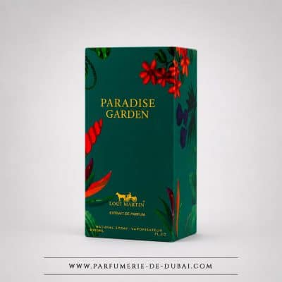 „Paradise Garden“ dėžutė – Vyriškas kvepalų ekstraktas (žalias buteliukas, 100 ml) – Loui Martin