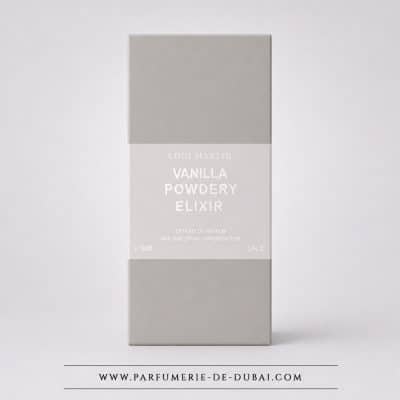 Caja de Vanilla Powdery Elixir - Extracto de perfume unisex (frasco transparente de 100 ml) - Loui Martin
