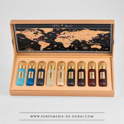 Caja «Tobacco Collection» – 9 extractos de perfume unisex (9 frascos de 20 ml) – Ibrahim Al Qurashi