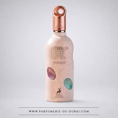 Afterglow Petal Rush – Agua de perfume para mujer (frasco rosa de 100 ml) – Maison Alhambra