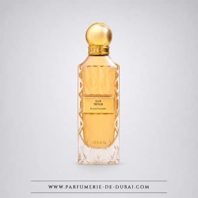 Cofre D’Or Tresor – Agua de perfume unisex (frasco dorado de 85 ml + 10 ml + 10 ml) – Ibraheem AlQurashi