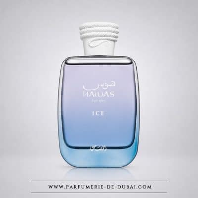 Hawas Ice for him – Agua de perfume para hombre (frasco azul de 100 ml) – Rasasi