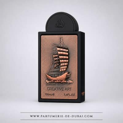 Creative Art – Água de perfume unissexo (frasco preto de 100 ml) – Lattafa Pride