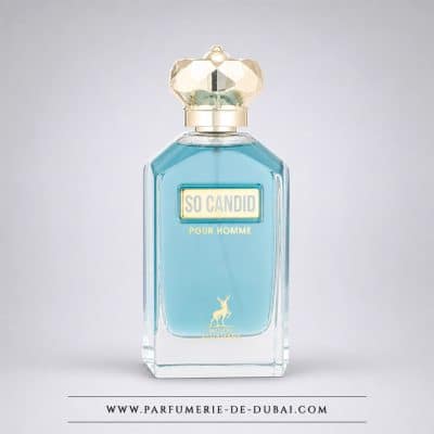 So Candid Pour Homme – Agua de perfume para hombre (frasco verde de 100 ml) – Maison Alhambra