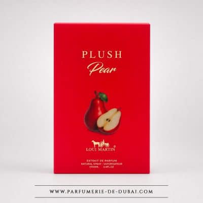 Plush Pear doboz – Unisex parfümkivonat (100 ml-es piros üveg) – Loui Martin