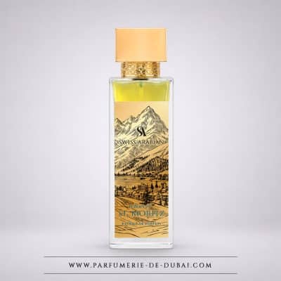 Echoes of St. Moritz – Água de perfume unissexo (frasco dourado de 100 ml) – Swiss Arabian