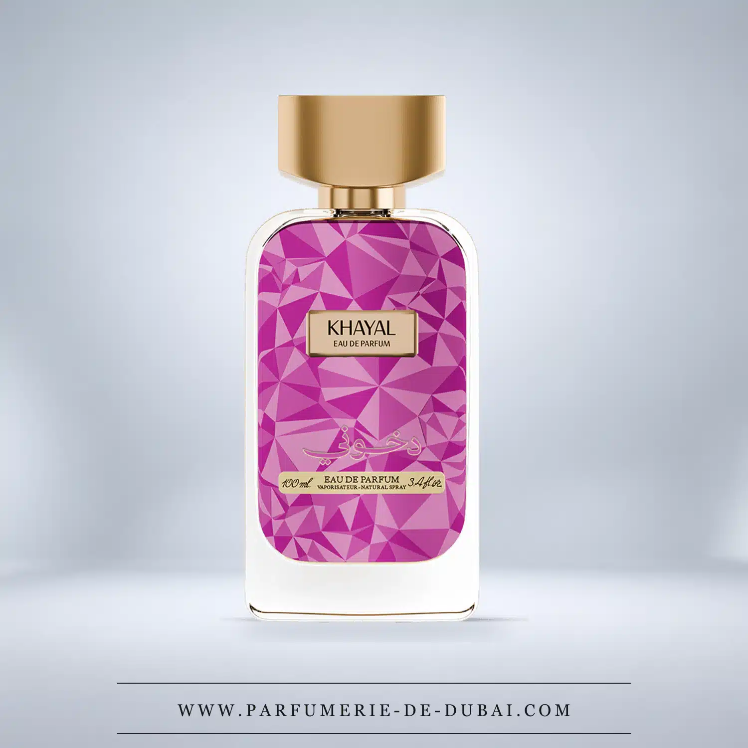 Khayal – Eau de Parfum für Damen (rosaer Flakon, 100 ml) – Dkhoon AlEmiratia