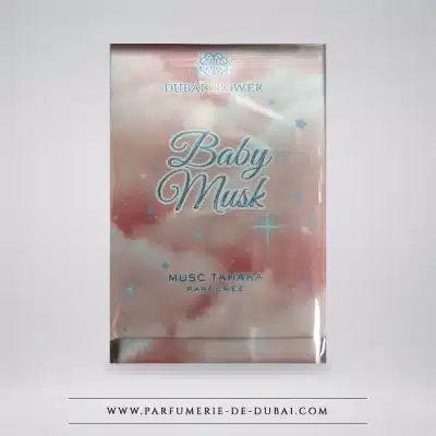 Pudełko Baby Musk marki Dubaï Flower, pojemność 12 ml.